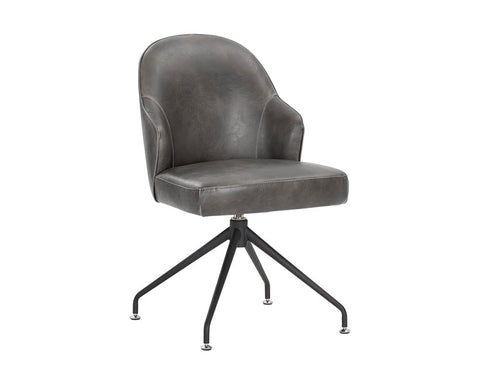 Sunpan Bretta Swivel Chair - Overcast Grey