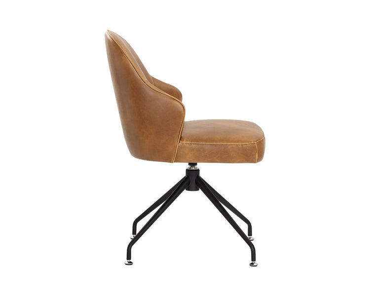 Sunpan Bretta Swivel Chair - Tobacco Tan 