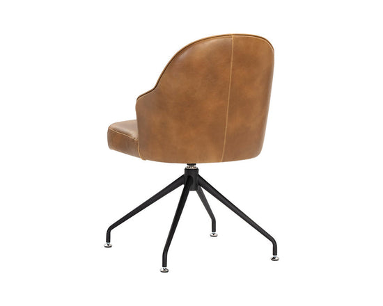 Sunpan Bretta Swivel Chair - Tobacco Tan 