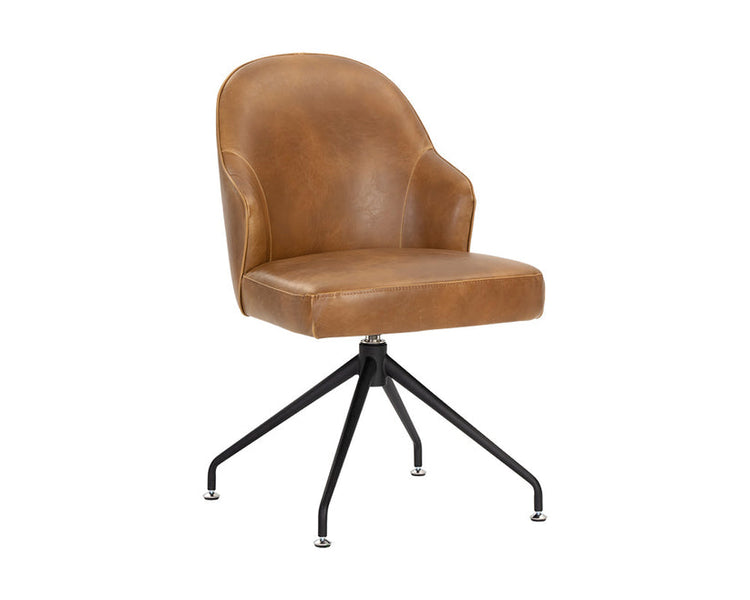 Sunpan Bretta Swivel Chair - Tobacco Tan 