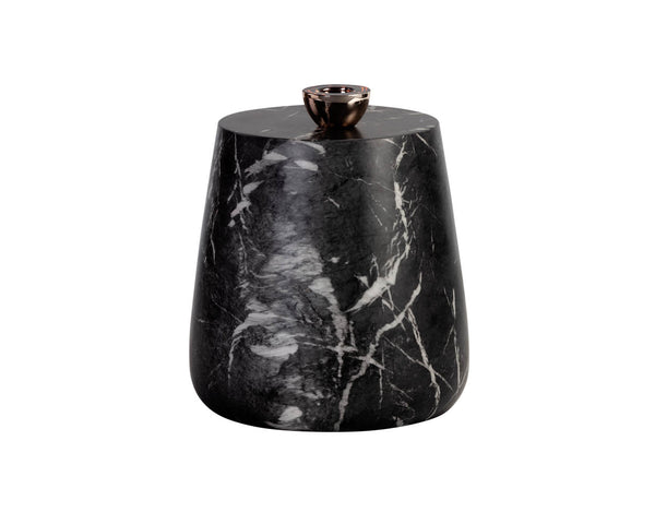 Aries End Table  Marble Look
