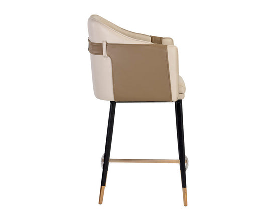 Sunpan Carter Counter Stool - Napa Beige / Napa Tan