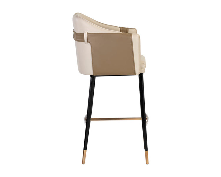 Sunpan Carter Bar Stool -  Napa Beige / Napa Tan