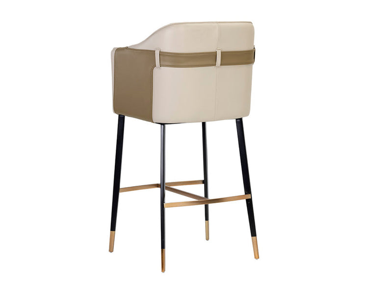 Sunpan Carter Bar Stool -  Napa Beige / Napa Tan