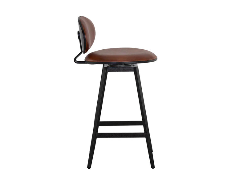 Sunpan  Ember Swivel Counter Stool - Bravo Cognac