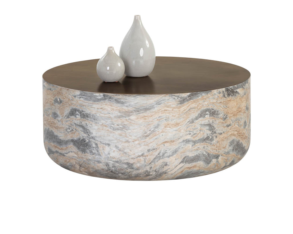 Diaz Coffee Table  Marble Look
