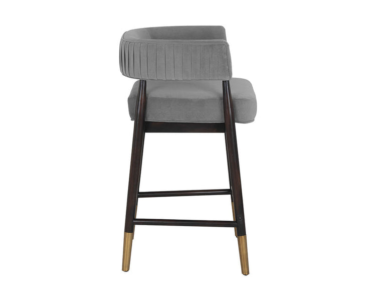 Sunpan Callem Counter Stool -  Antonio Charcoal