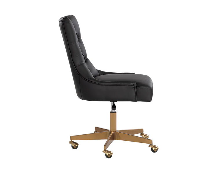 Sunpan Delilah  Office Chair - Cortina Black