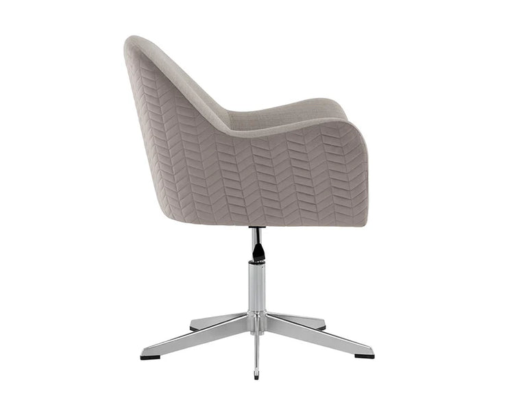 Sunpan Holland Office Chair - Zenith Taupe Grey / Taupe Sky