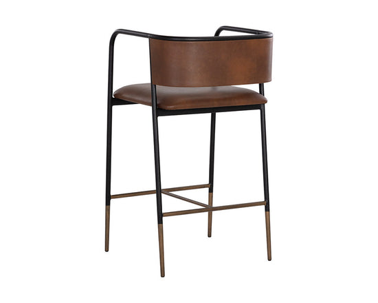 Sunpan Brenan Counter Stool - Bravo Cognac