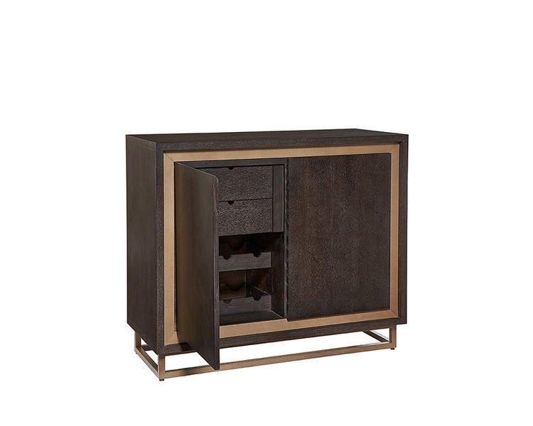 Sunpan Baldessara Wine Cabinet - Brown