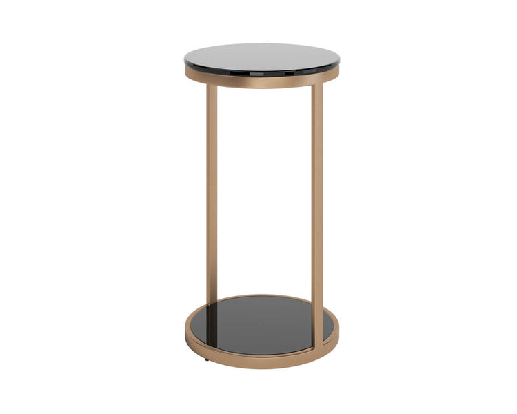 Sunpan Benjamin End Table - Antique Brass