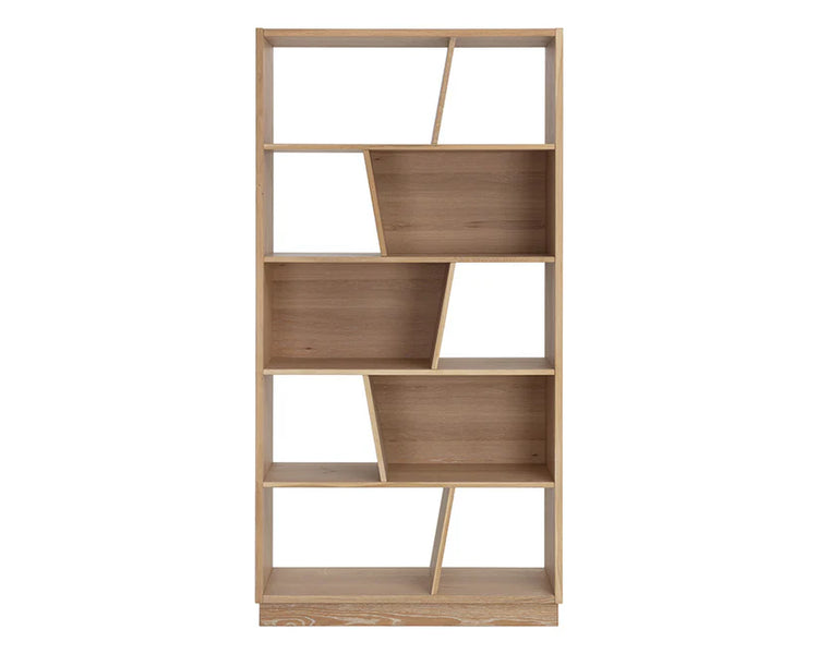 Sunpan Jude Bookcase - Rustic Oak