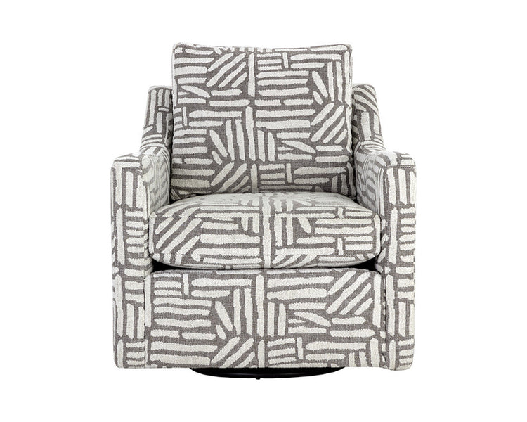 Sunpan Brianna Swivel Lounge Chair - Quinn Sable