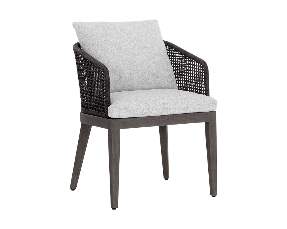 Capri Dining Armchair  Smoke Grey