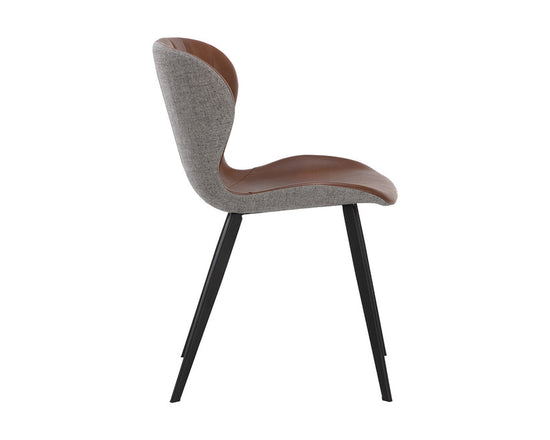 Sunpan Arabella Dining Chair - Bravo Cognac / November Grey