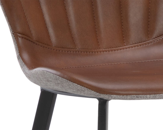 Sunpan Arabella Counter Stool - Bravo Cognac / November Grey