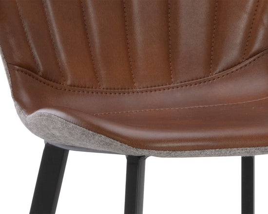 Sunpan Arabella Bar Stool -  Bravo Cognac / November Grey