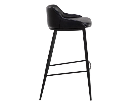 Sunpan Astra Bar Stool - Nightfall Black