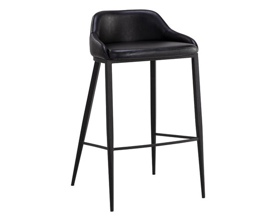 Sunpan Astra Bar Stool - Nightfall Black