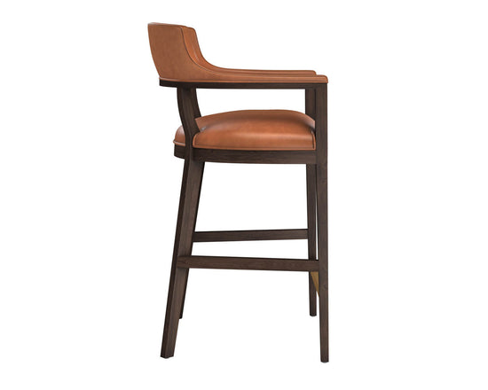 Sunpan Brylea Bar Stool - Brown - Shalimar Tobacco