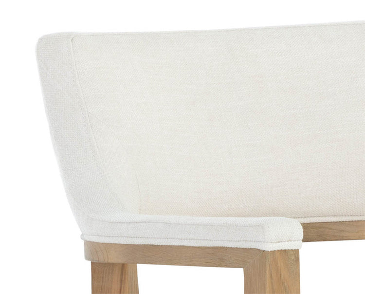 Sunpan Brylea Bar Stool - Natural - Heather Ivory Tweed