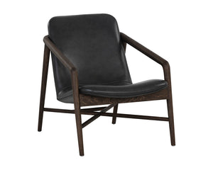 Cinelli Lounge Chair  Distressed Brown