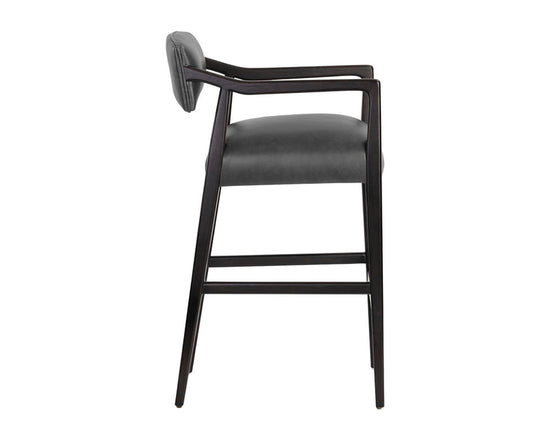 Sunpan Keagan Bar Stool - Brentwood Charcoal