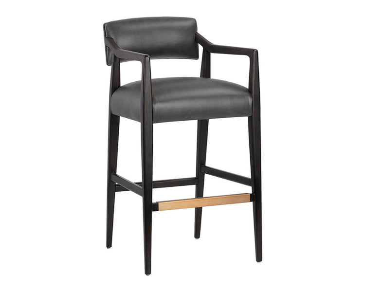 Sunpan Keagan Bar Stool - Brentwood Charcoal