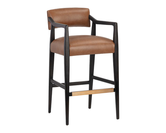 Sunpan Keagan Bar Stool - Shalimar Tobacco