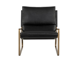 Zancor Lounge Chair Antique Brass