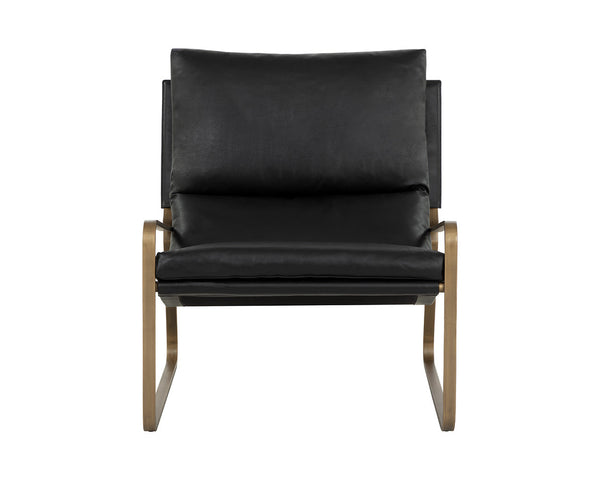 Zancor Lounge Chair Antique Brass
