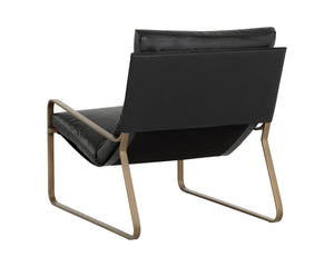 Zancor Lounge Chair Antique Brass