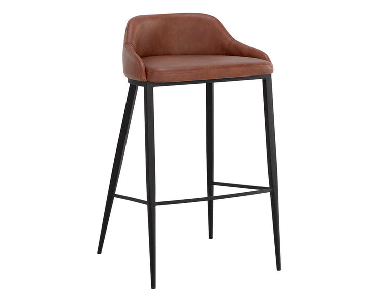 Sunpan Astra Bar Stool - Cinnamon Brown