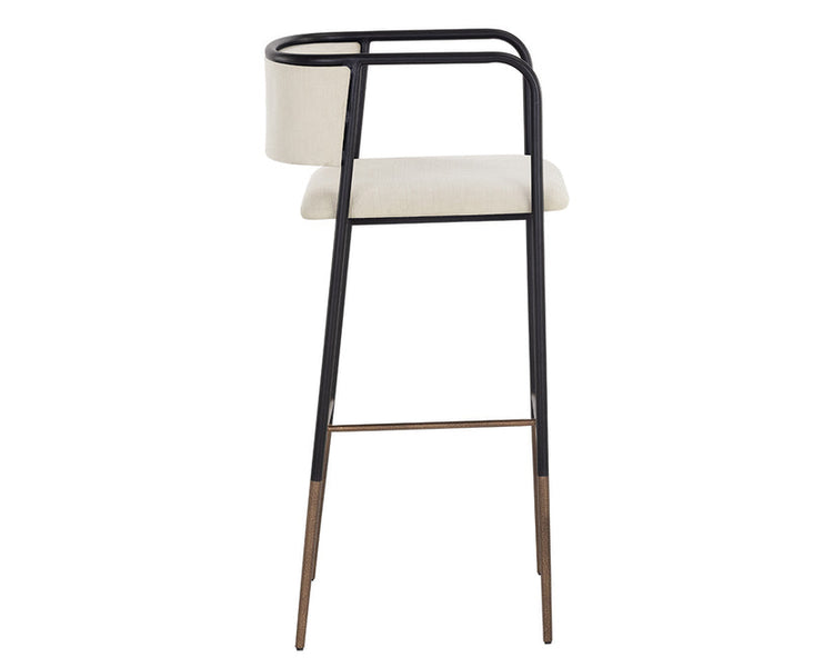 Sunpan Brenan Bar Stool - Zenith Alabaster