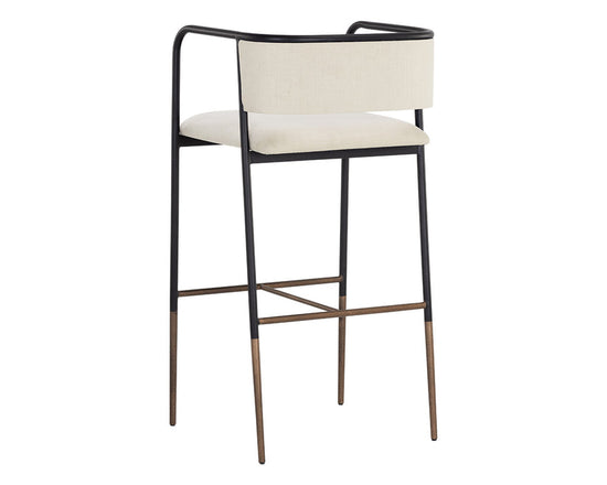 Sunpan Brenan Bar Stool - Zenith Alabaster