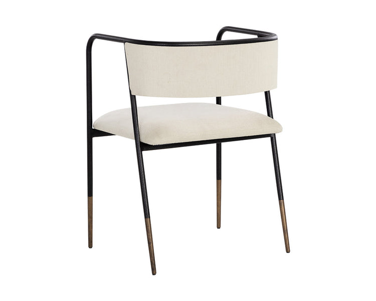 Sunpan Brenan Dining Arm Chair - Zenith Alabaster