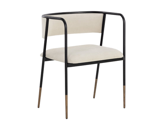 Sunpan Brenan Dining Arm Chair - Zenith Alabaster