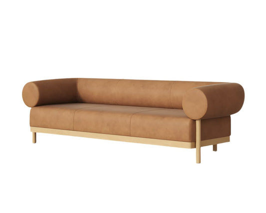 Sunpan Bromley Sofa Rustic Oak