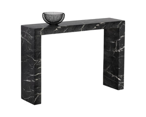 Axle Console Table  Marble Look