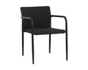 Casella Stackable Dining Armchair  Black  | Set of 2
