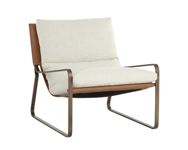 Zancor Lounge Chair Antique Brass