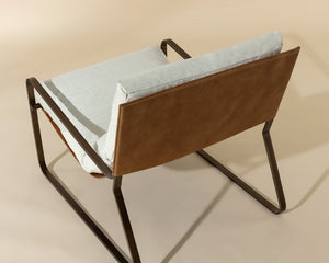 Zancor Lounge Chair Antique Brass