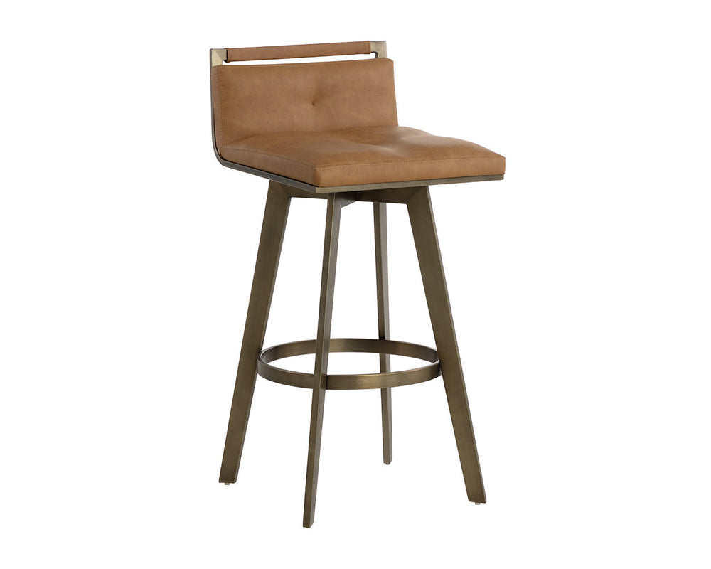 Arizona Swivel Barstool - Milliken Cognac