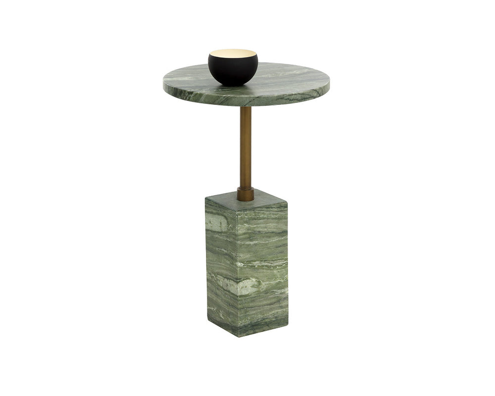 Mizani End Table  Marble Look