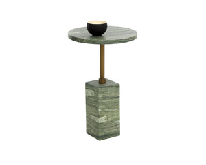 Mizani End Table  Marble Look