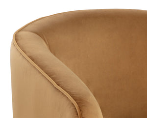 Hazel Swivel Lounge Chair  Dark Bronze