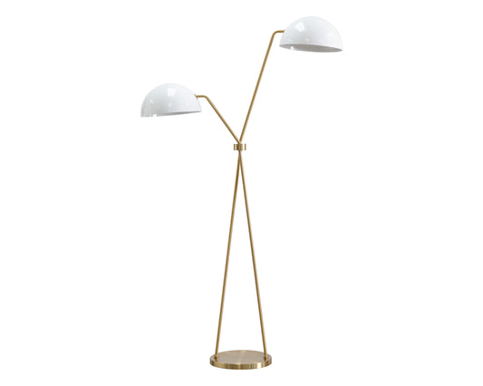 Faven Floor Lamp  Brass