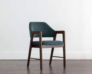 Milton Dining Armchair  Smoke Acacia