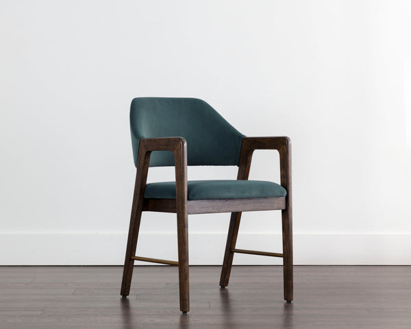 Milton Dining Armchair  Smoke Acacia